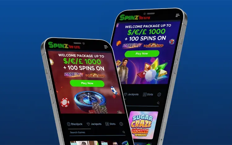 SpinzWin Casino App Screenshot